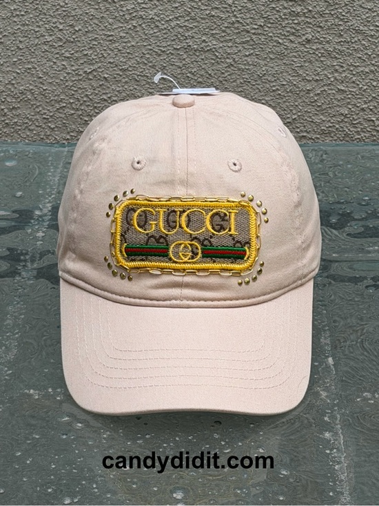 NWT Handmade Gucci Glamour Ball Cap With Chain accents main image 7